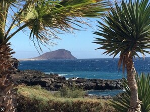 Vista a la playa o el mar