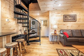 Smart TV, fireplace, DVD player