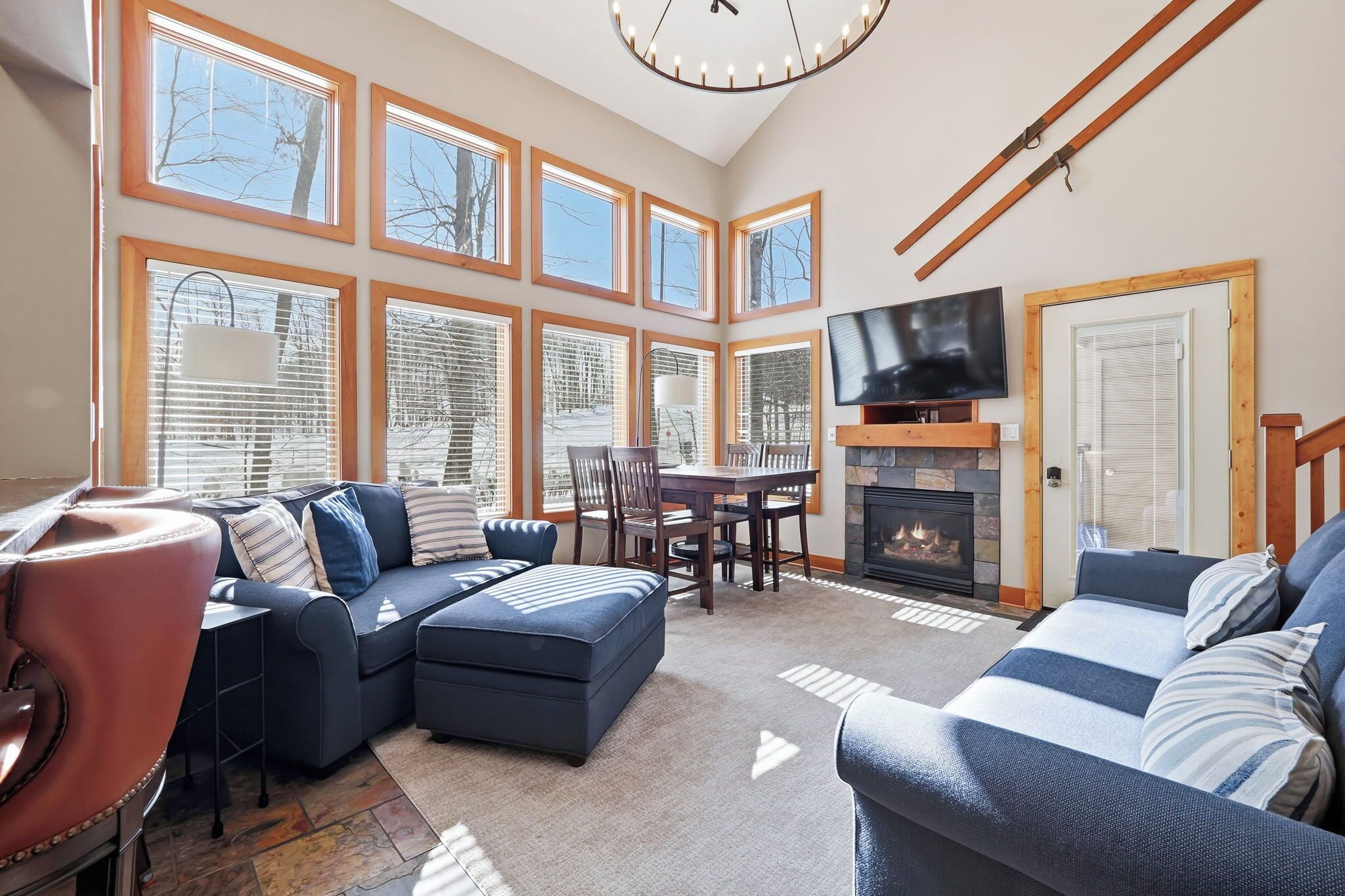 TV, fireplace, DVD player