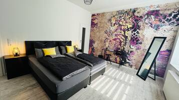 1 Schlafzimmer, Reisekinderbett, kostenloses WLAN, Bettwäsche