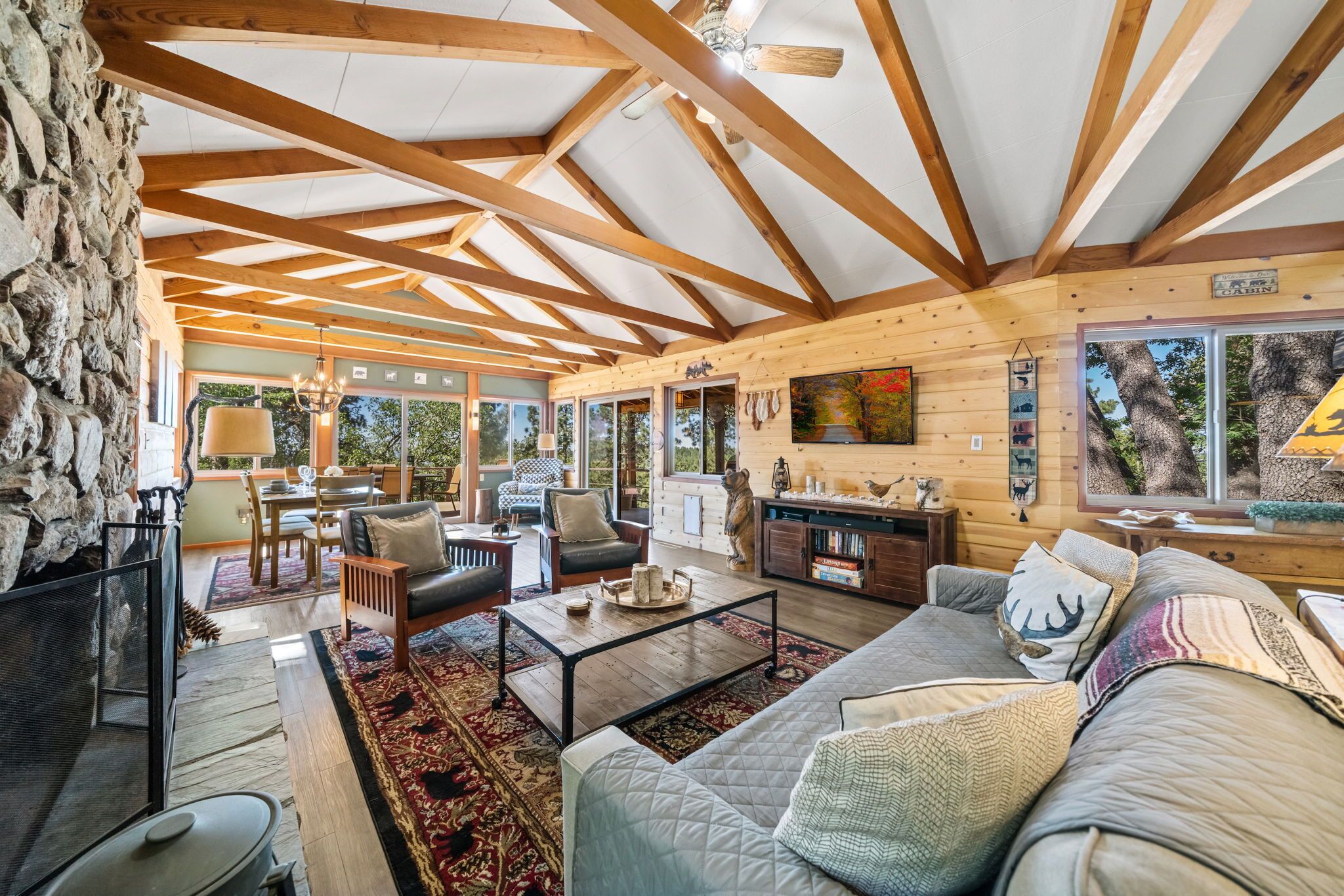 Dog Friendly Cabin w/ hot tub & stunning mountain views