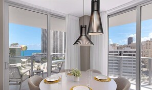 Dining - Wrap Around Balcony|Insane Amenities+ Amazing Pool (Hollywood)