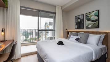 Studio Casal | 1 quarto, roupas de cama antialérgicas, Wi-Fi de cortesia, roupa de cama