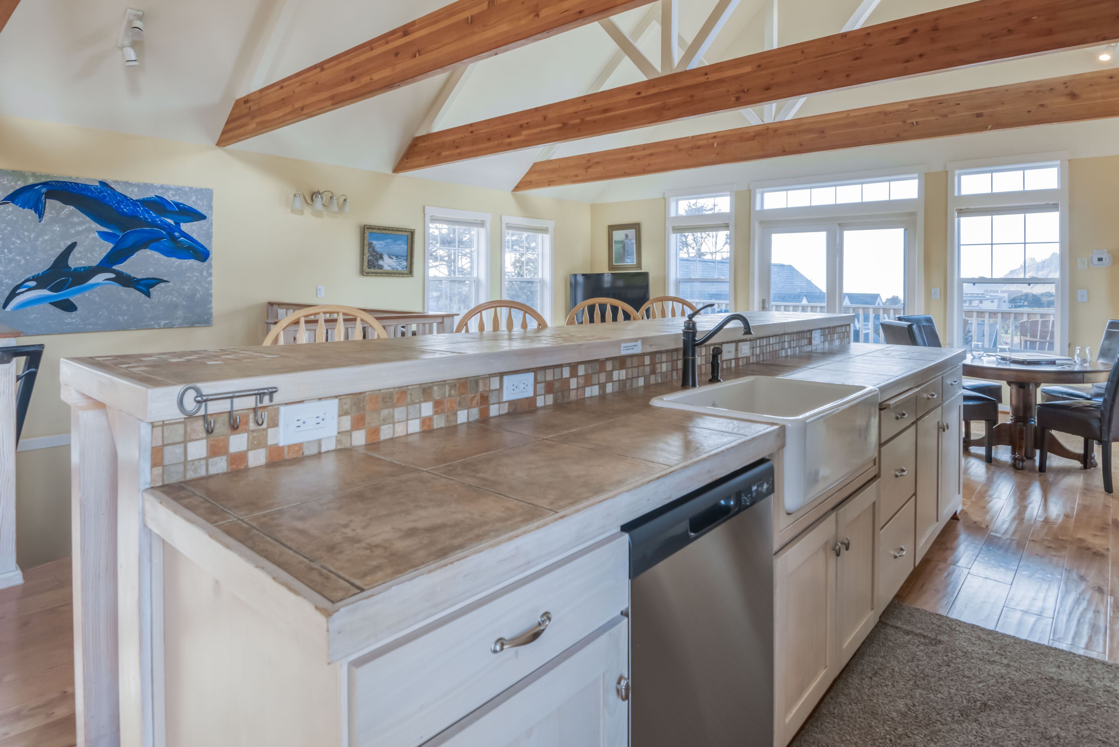 Roads End Home with King Suite, Garage Game Room, and Fantastic Upper-Level Grea