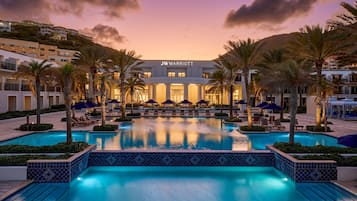 Outdoor pool, cabanas (surcharge), pool umbrellas