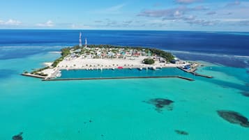 Private beach nearby, white sand, free beach shuttle, sun loungers