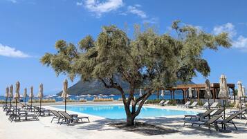 Een seizoensgebonden buitenzwembad