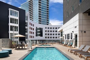 屋外プール、温水プール