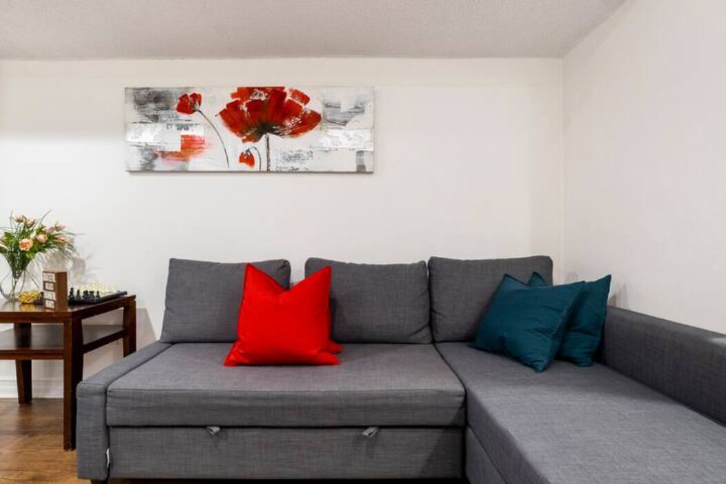 Cheerful and cozy one-bedroom basement apartment