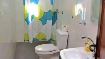 Towels, soap, shampoo
