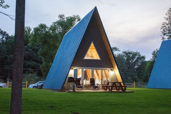 Sunrise Shore A-frame Cabin