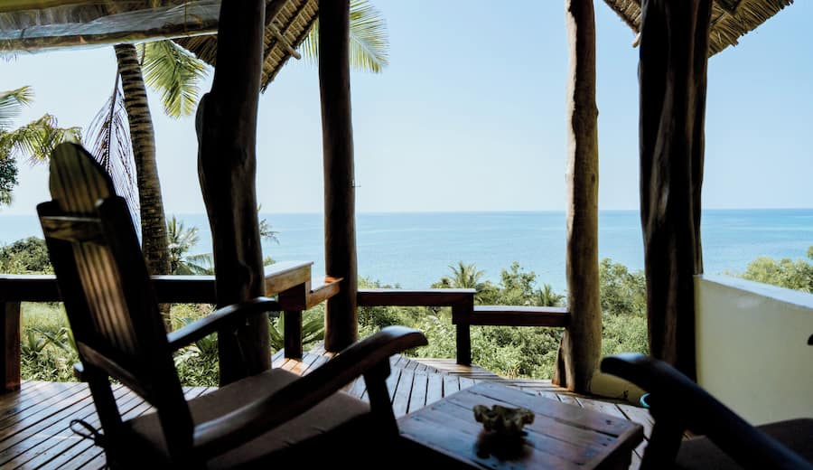 Kileleni ocean-view room on Mafia Island