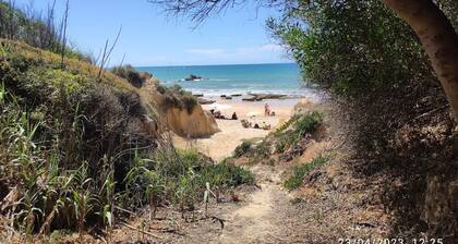 Beach 300m Away! Family Apartment with Sea View and Pool!