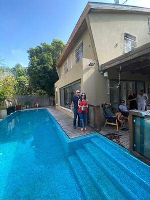 Outdoor pool - Herzeliya pituah villa with pool and jacuzzi (הרצליה)