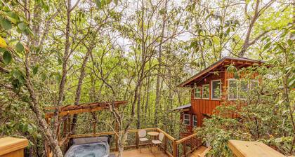 Tree House Cabin w Hot tub close to downtown & Great Smoky Mountains