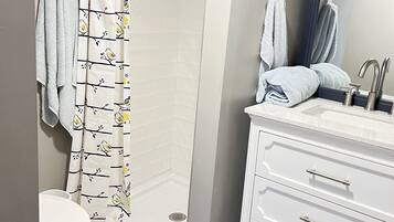 Towels, soap, toilet paper