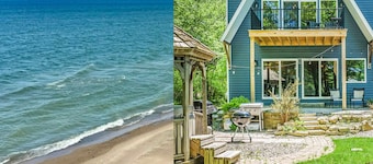 Beautiful Lake Michigan view + Private beach