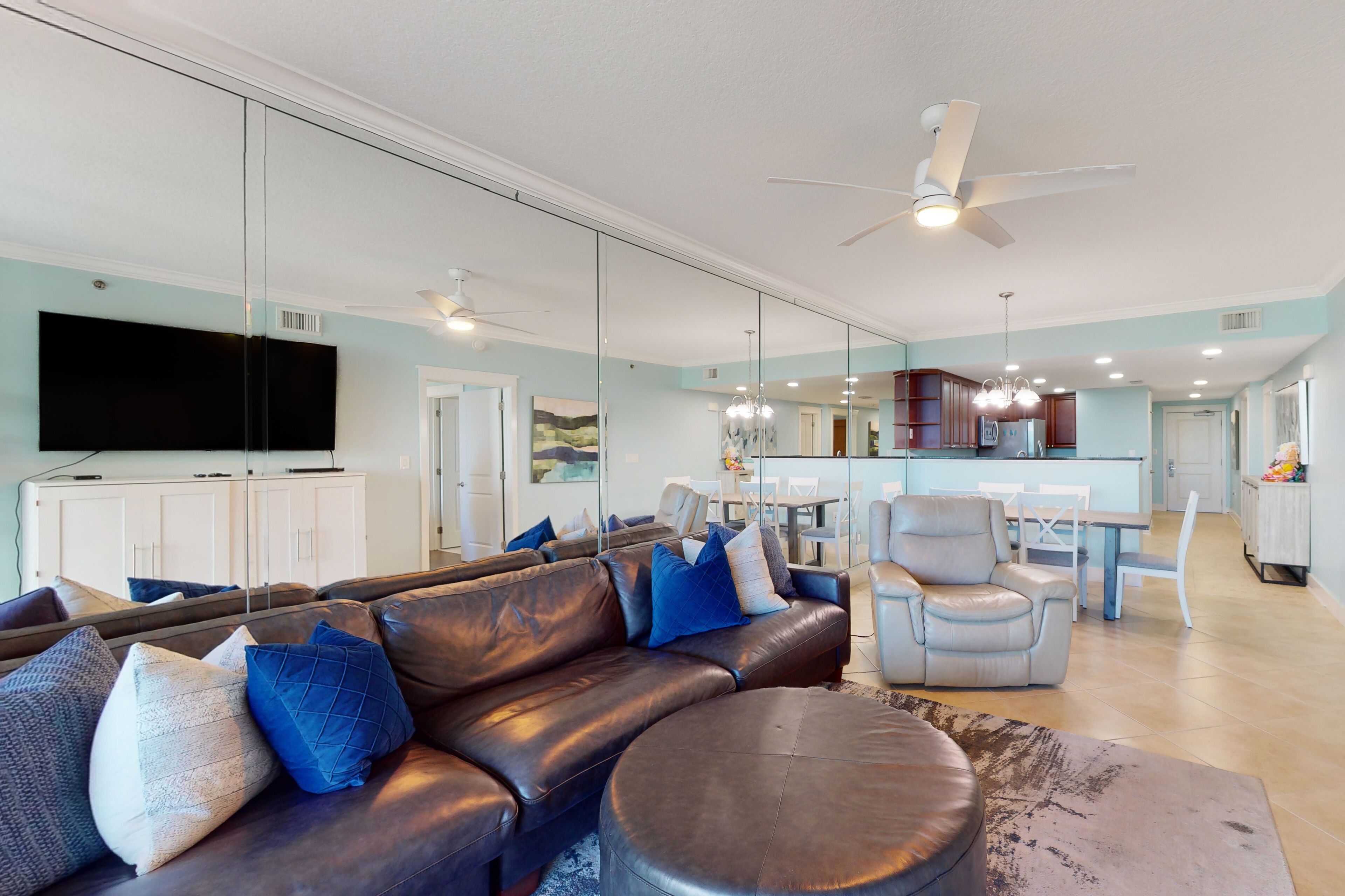 Pleasant Waterscape ocean view condo with pool, kitchen, balcony, & washer/dryer