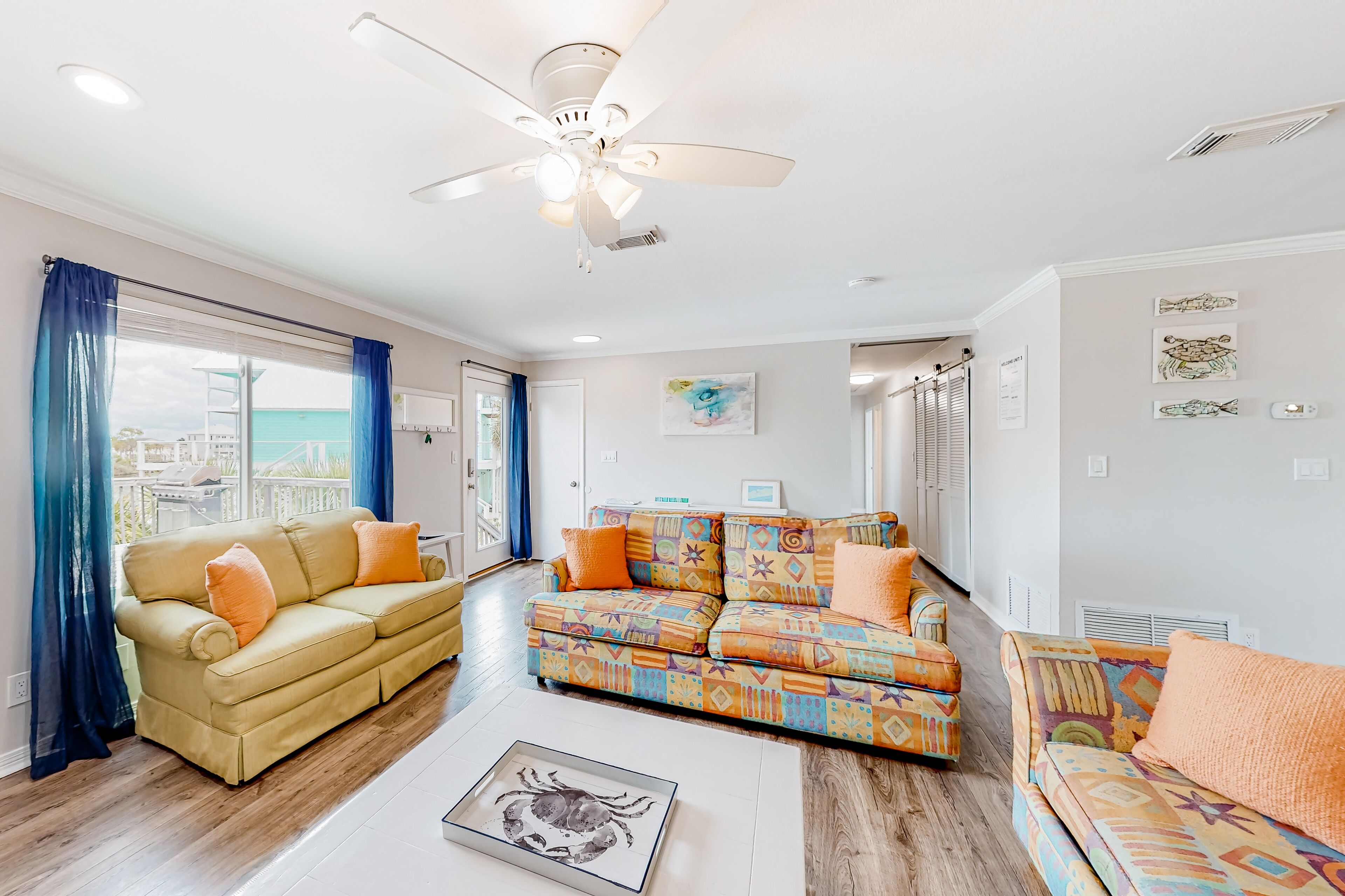 Water-view home with balcony & boat dock & tennis court access