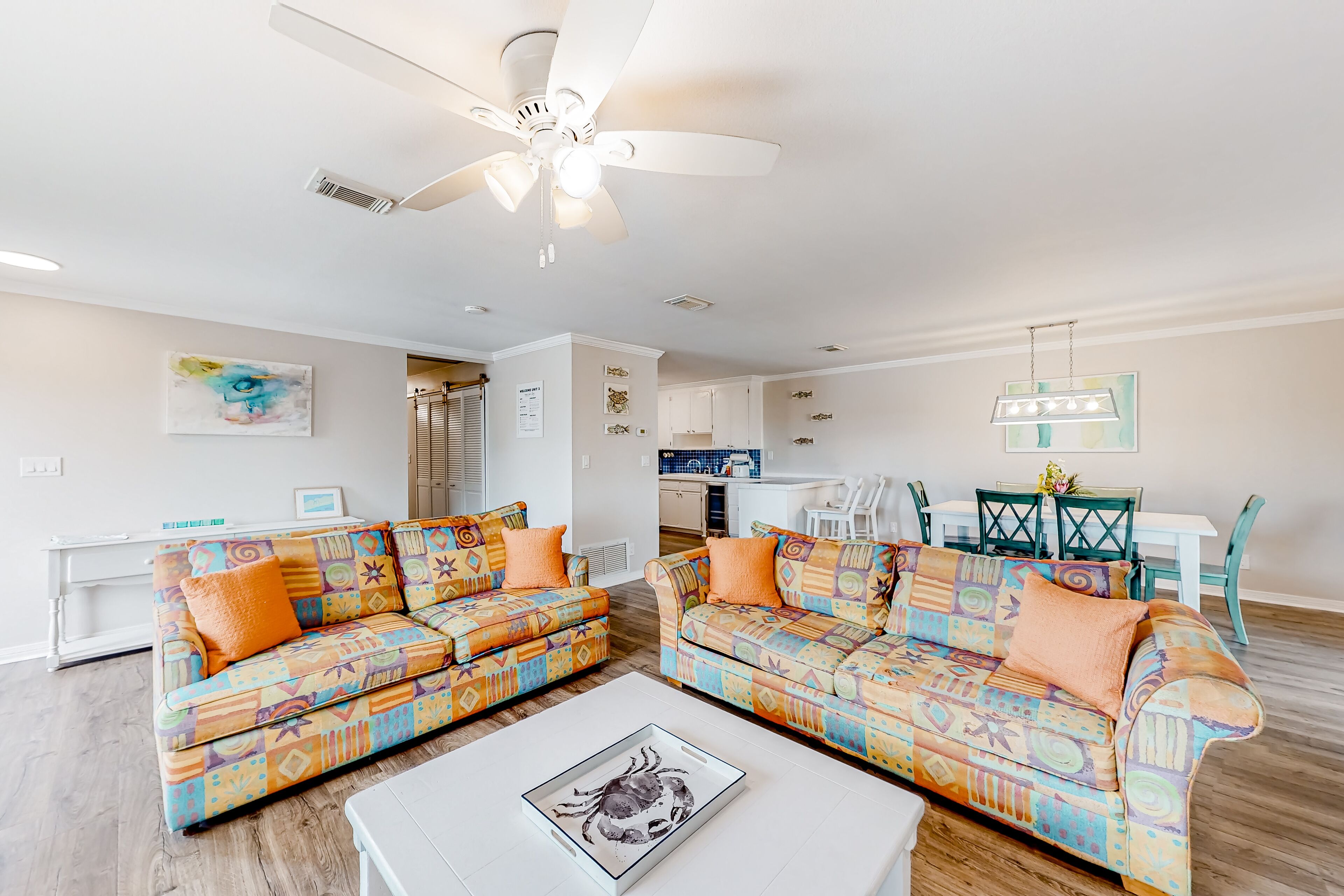 Water-view home with balcony & boat dock & tennis court access