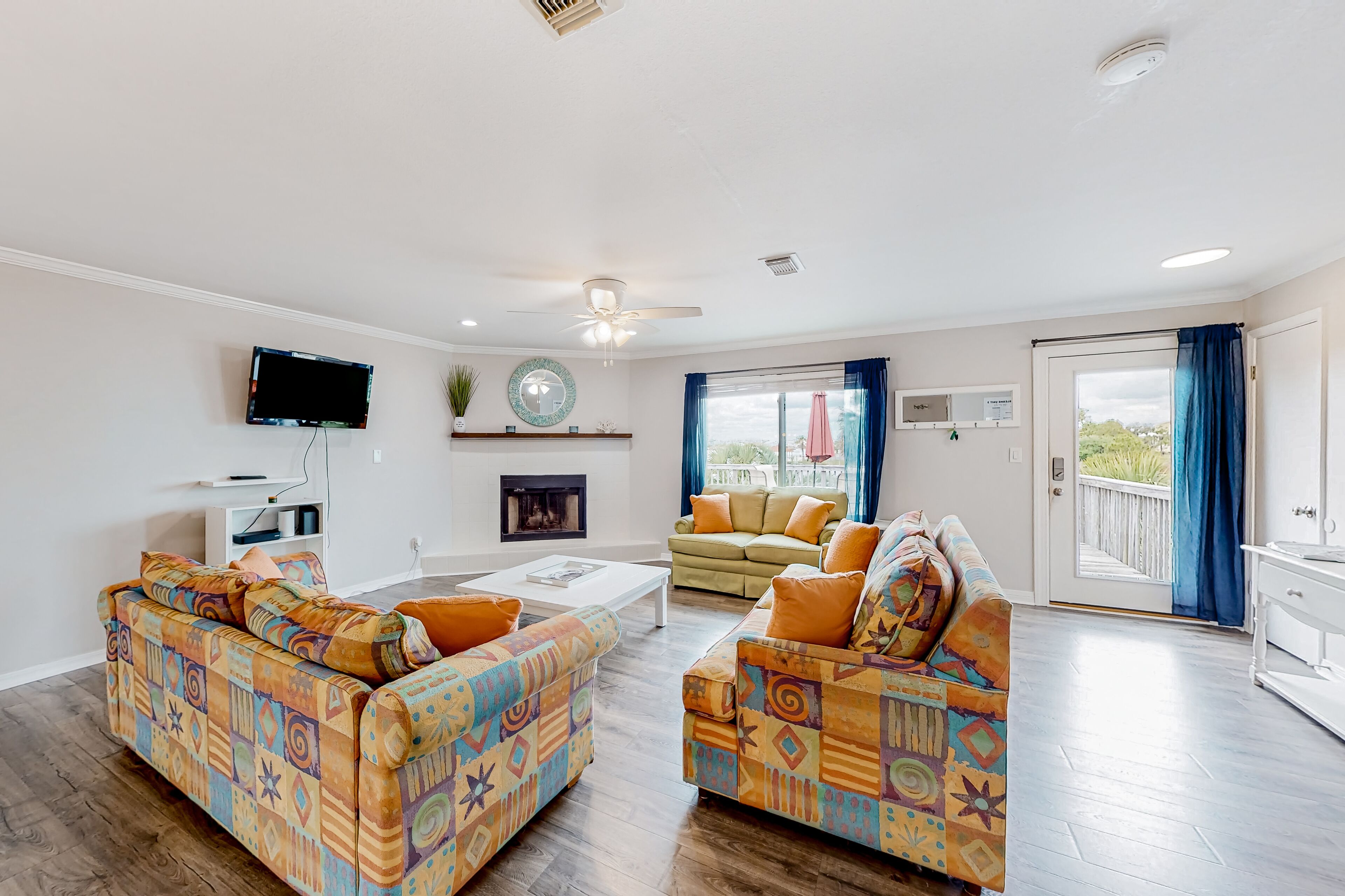 Water-view home with balcony & boat dock & tennis court access