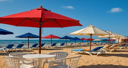 Beachfront Chalet in Porto Said with Pool