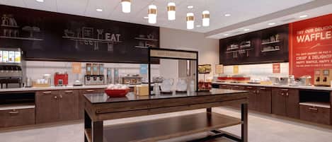 Free daily buffet breakfast