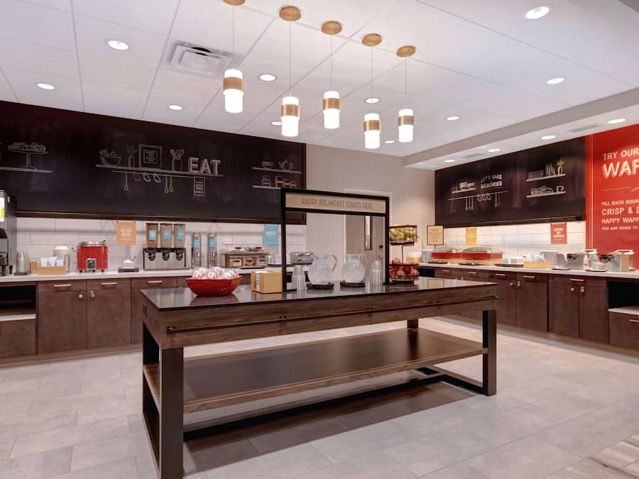 Free daily buffet breakfast