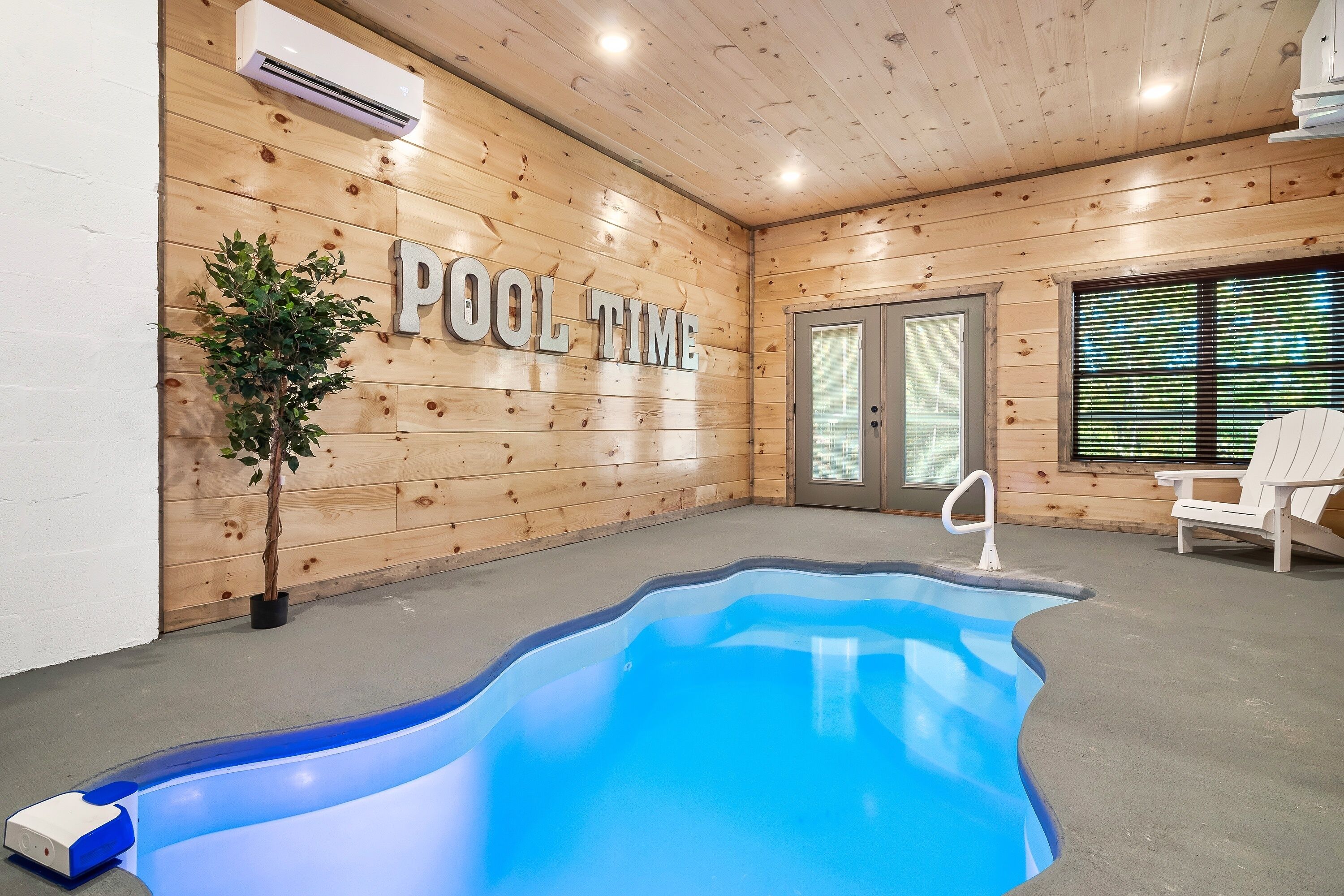 Indoor pool, a heated pool