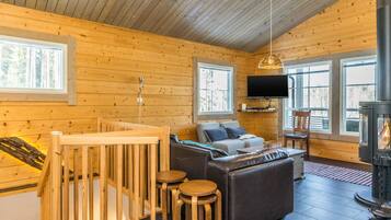 Televisio, takka, DVD-soitin