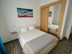 1 makuuhuone, silitysrauta/-lauta, vauvan matkasänky, Wi-Fi