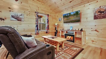 TV connectée, cheminée