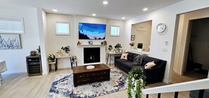 TV connectée, cheminée