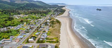 Sun-loungers, beach towels