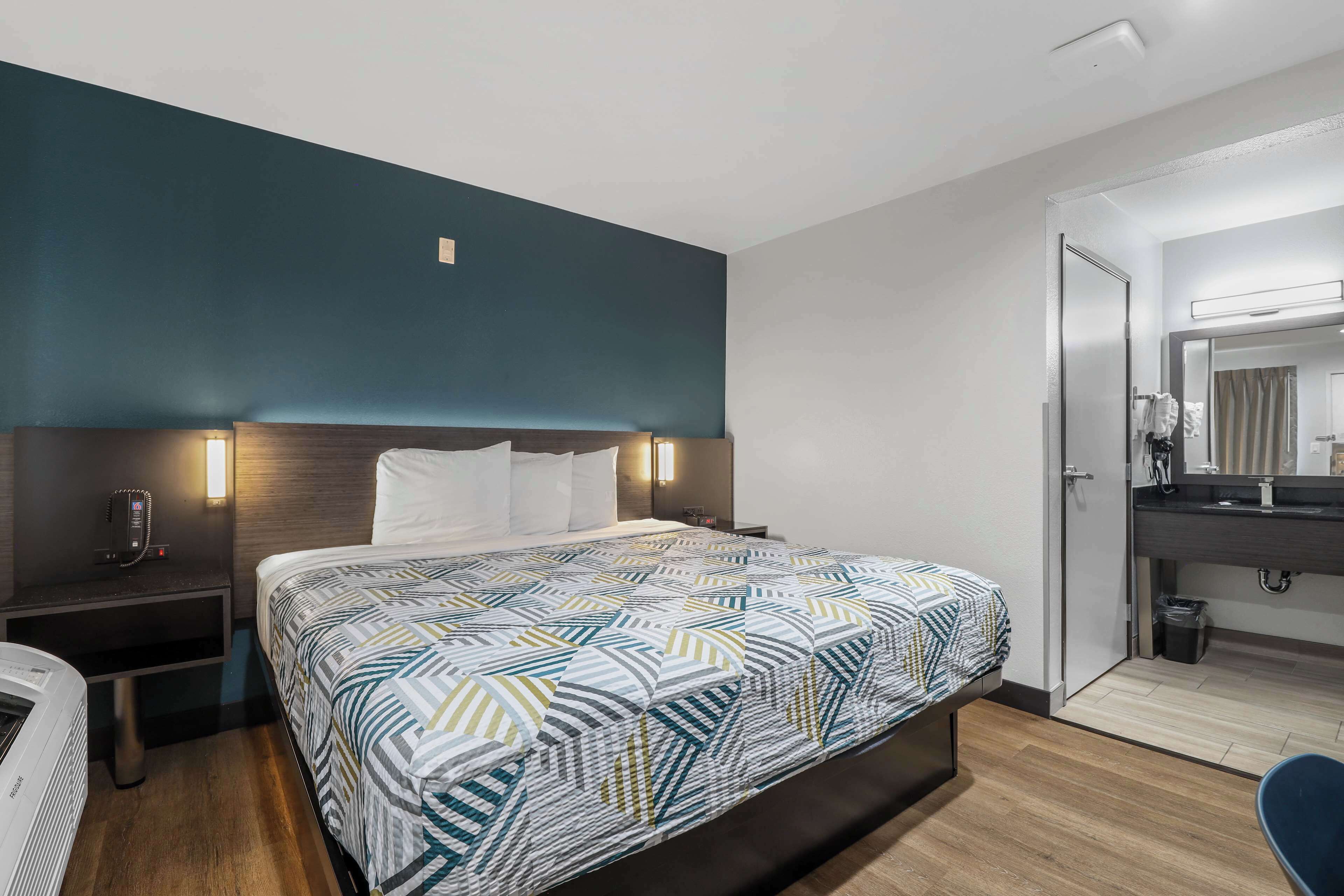 Desk, laptop workspace, blackout curtains, soundproofing