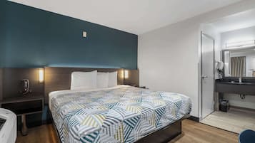 Desk, laptop workspace, blackout curtains, soundproofing