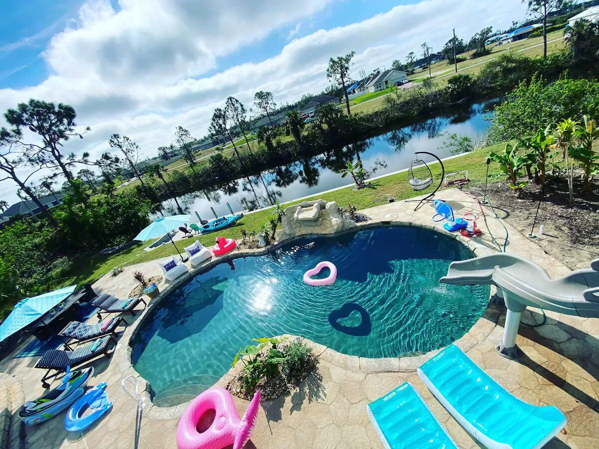 Una piscina climatizada