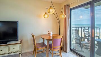 Condo | Living room | 32-inch flat-screen TV with cable channels, TV