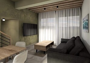 TV, books - 3. Villa with private pool and gym (Σκάλα Φούρκας)