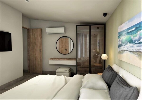 2 Schlafzimmer, Bügeleisen/Bügelbrett, kostenloses WLAN, Bettwäsche