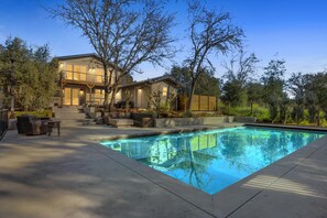 Una piscina riscaldata