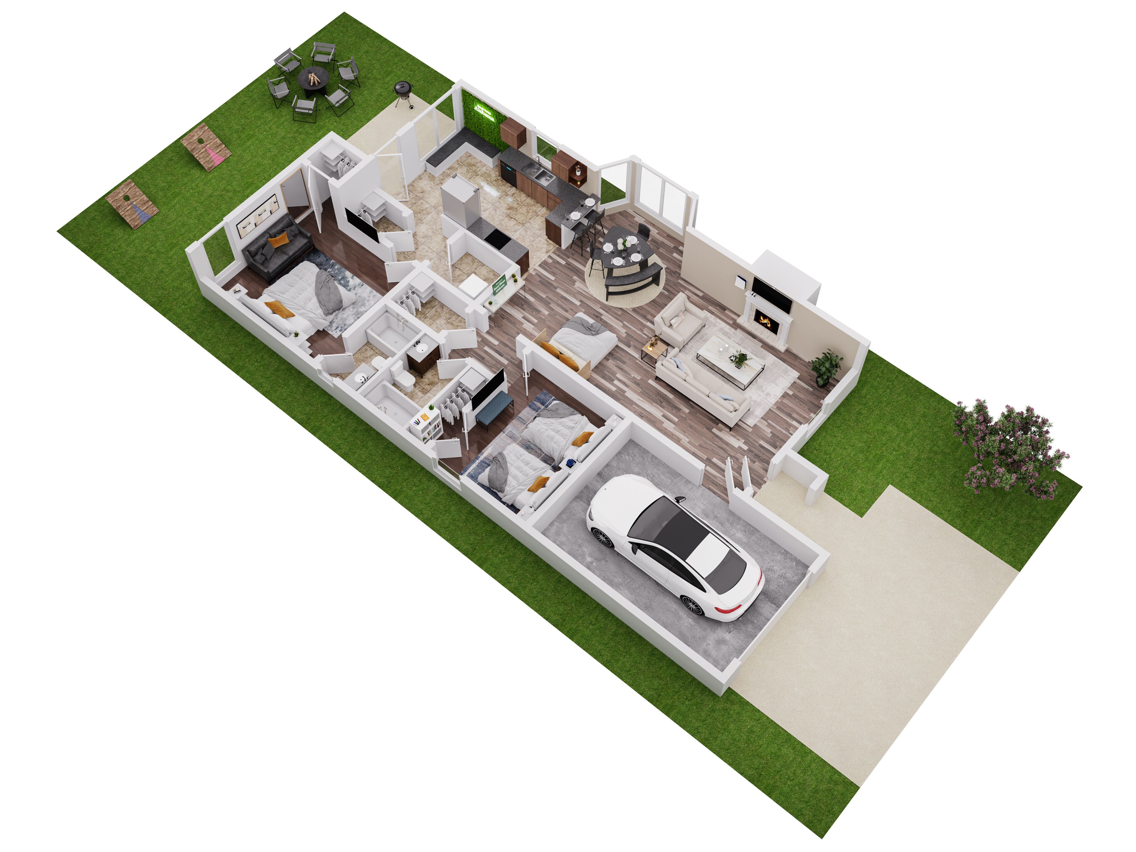 Comfortable two-bedroom conveniently located near attractions.