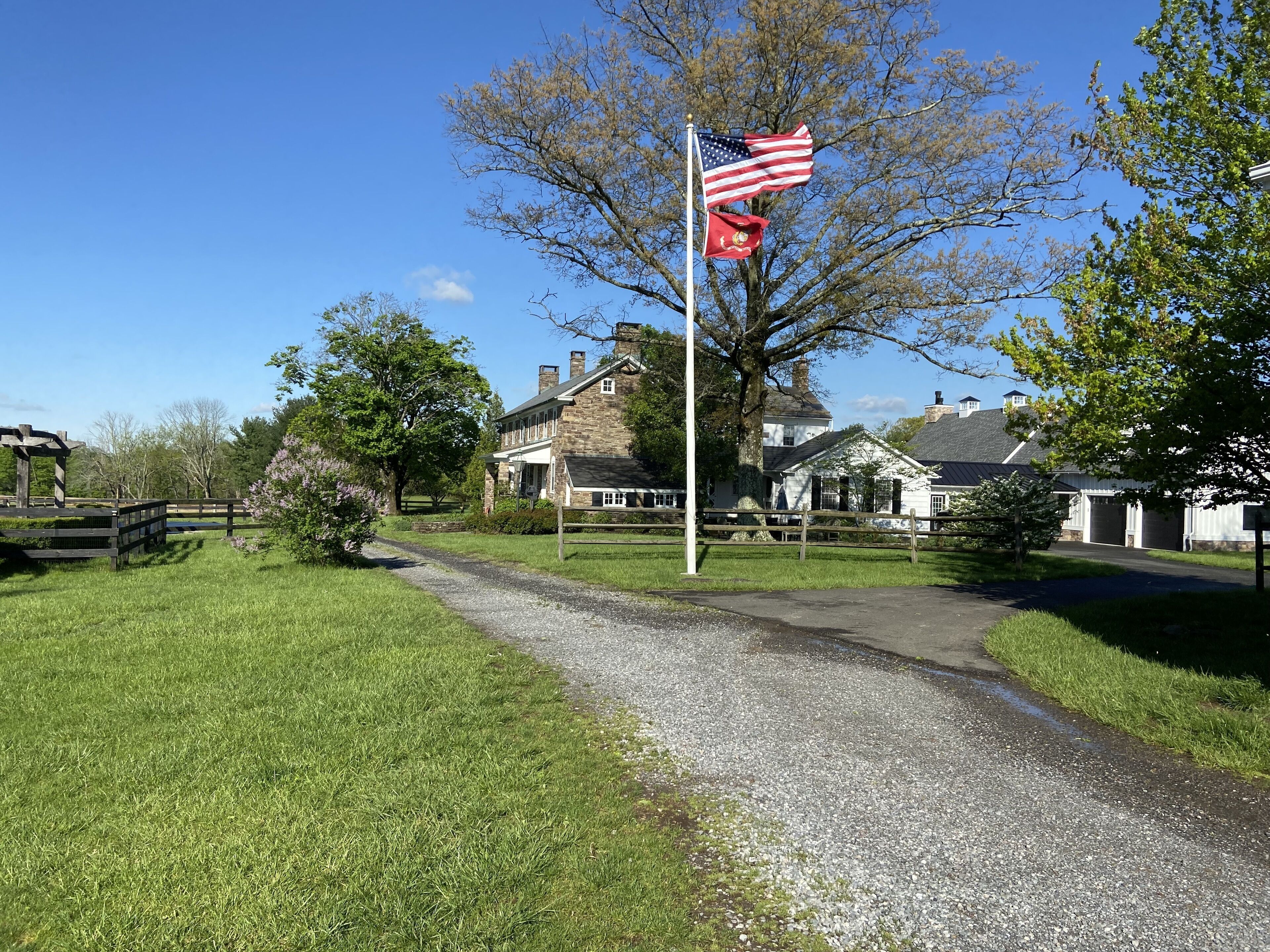 Private 1743 Historic Farmhouse settled on 216 Acres near the Delaware River