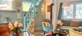 Kleine Kunstremise mit Holzofen Burg Freienfels