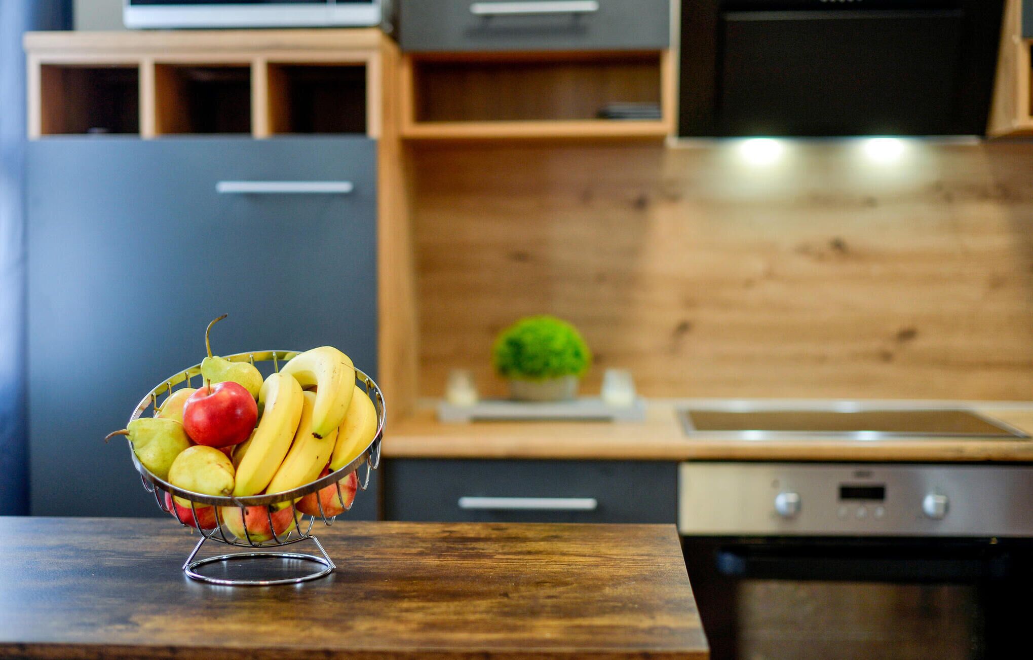 Fridge, oven, dishwasher, coffee/tea maker