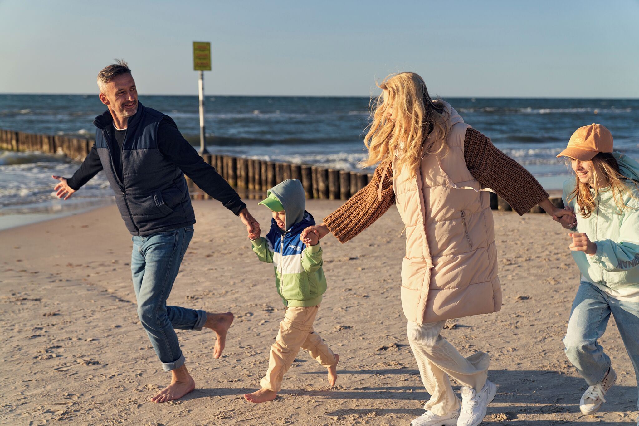 Vlak bij het strand, wit zand
