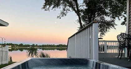 Elegant Lake Home with Hot Tub