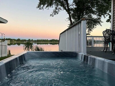 Elegant Lake Home with Hot Tub