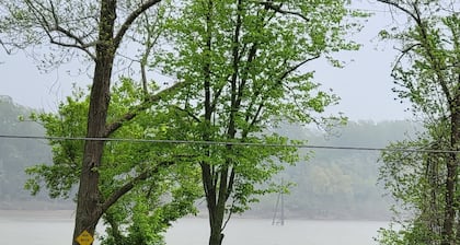 Enjoy scenic views of the Ohio River from your private elevated deck!