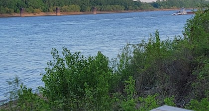 Enjoy scenic views of the Ohio River from your private elevated deck!